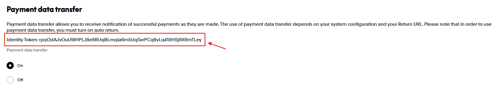 PayPal PDT Token